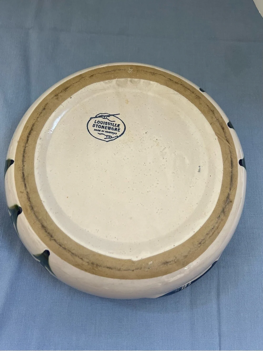 Louisville Stoneware Casserole Dish w/ Lid Blue Cornflower Bachelor Button 11”
